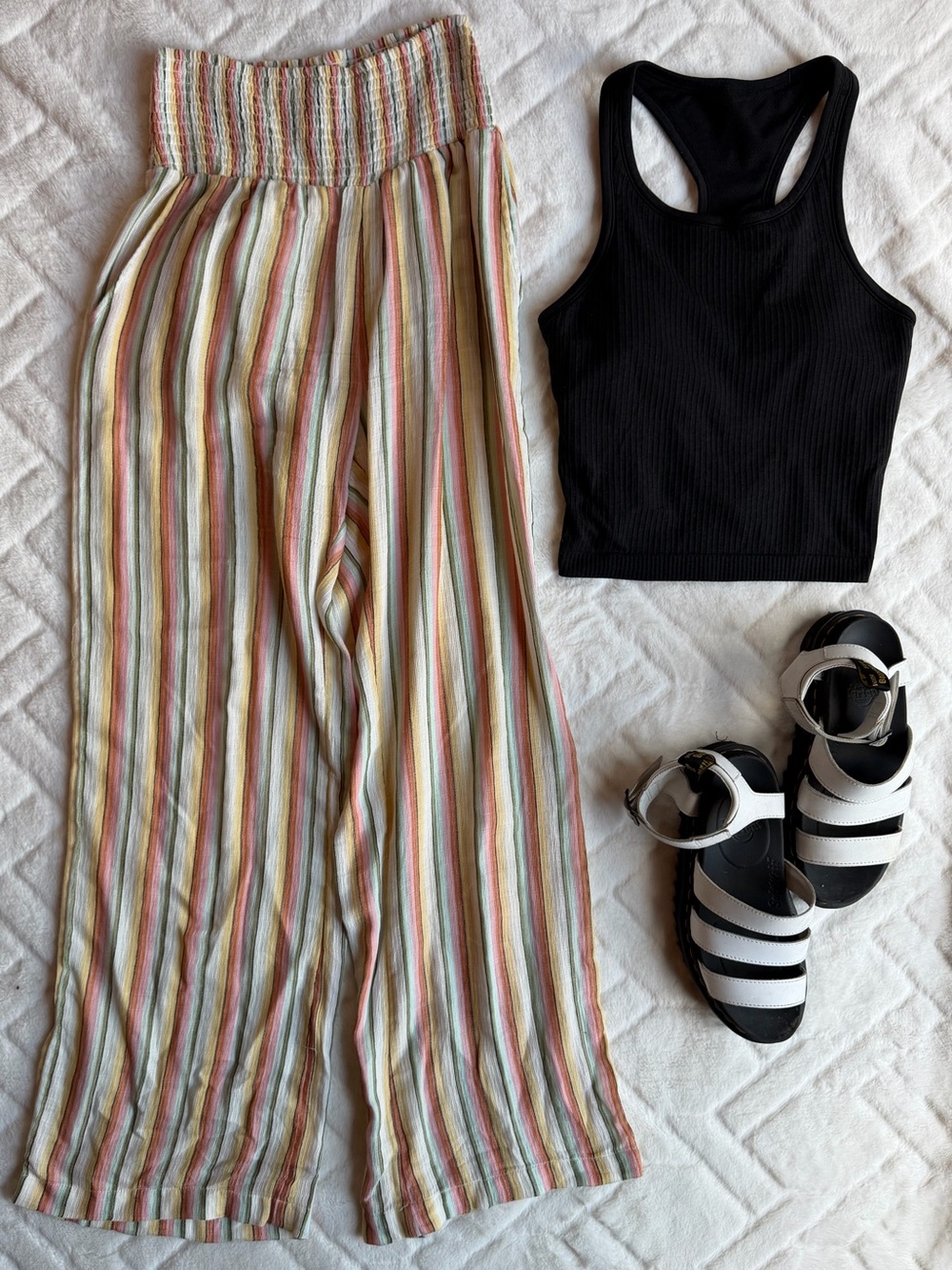 Billabong New Waves Wide Leg Pants (Striped) - Picture 2 of 8